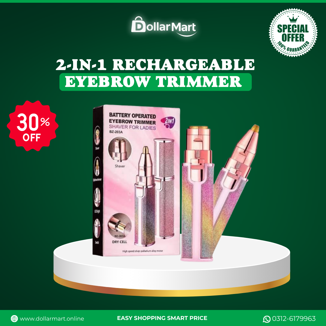 2-in-1 Rechargeable Eyebrow Trimmer